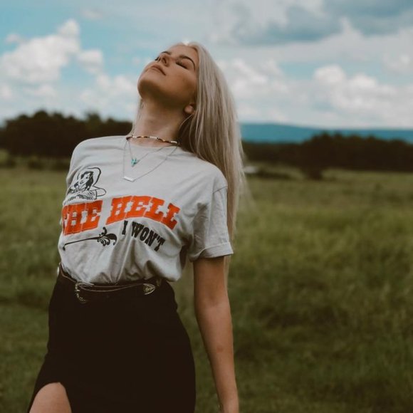 THE HELL I WON’T Handmade Graphic Tee - Picture 10 of 11